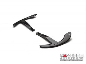 Alfa Romeo Giulia Paddle Shifter Covers - Carbon Fiber - White Carbon